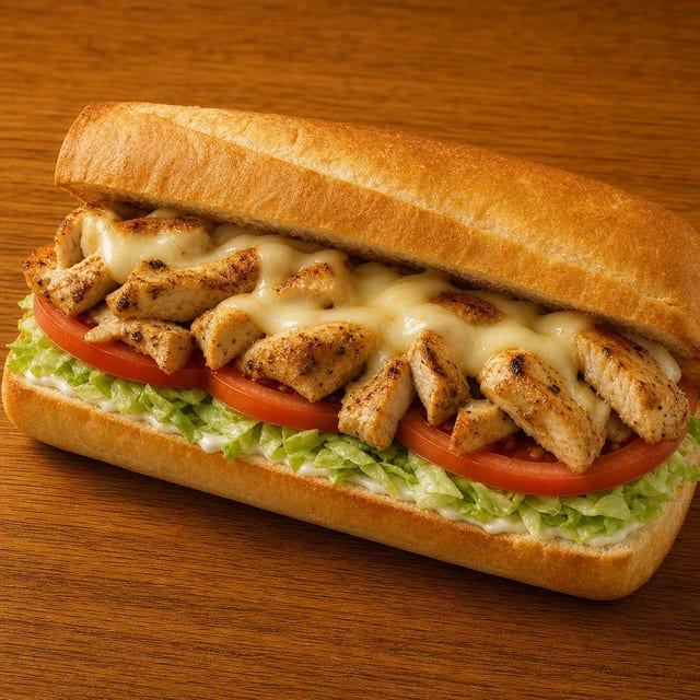 Grilled Cajun Chicken Grinder.