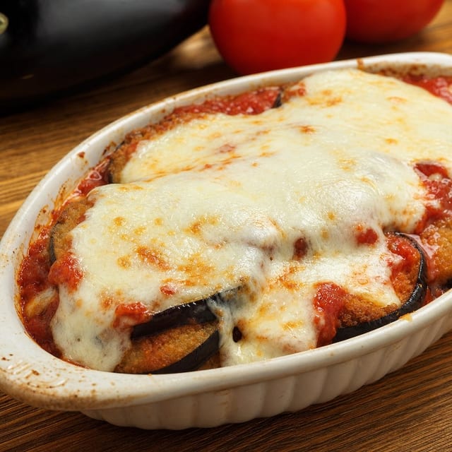 Eggplant Parmigiana.