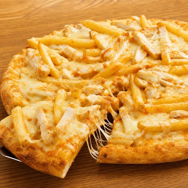 Buffalo French Fries Pizza.
