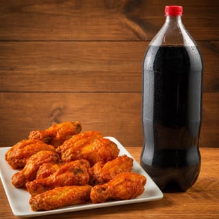 #15 Party Size House Special, 10 Buffalo Wings & 2-Liter Soda