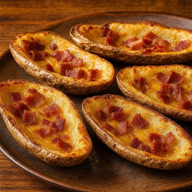Potato Skins With Bacon.