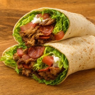 Pepperoni Cheese Steak Wrap