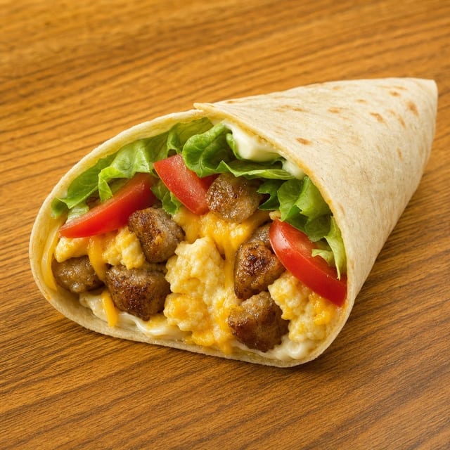 Sausage & Egg Wrap.
