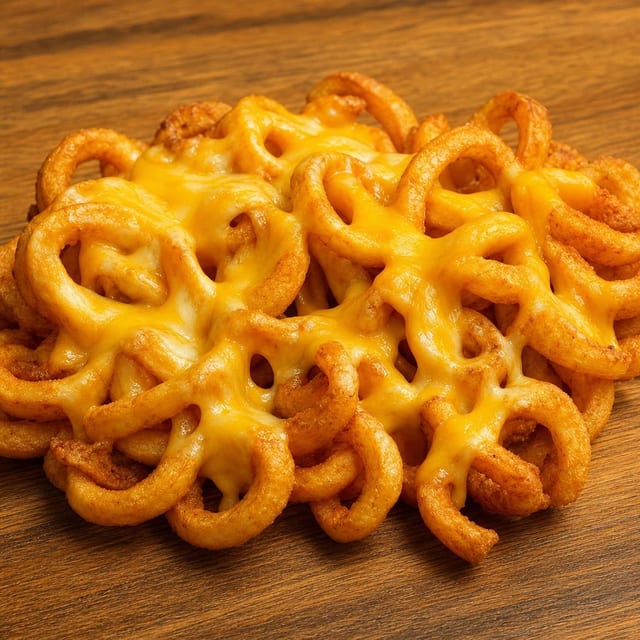 Curly Fries With Cheese.