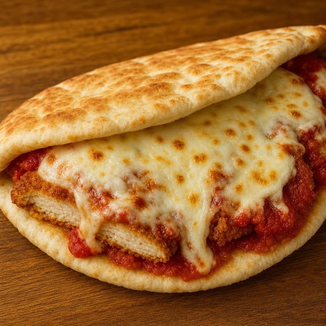 Chicken Parmigiana Pita.
