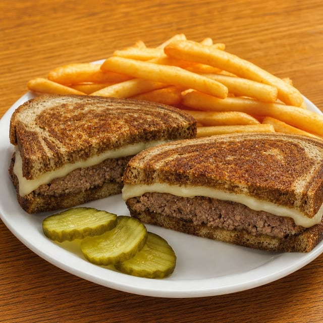 Pattie Melt Sandwich.