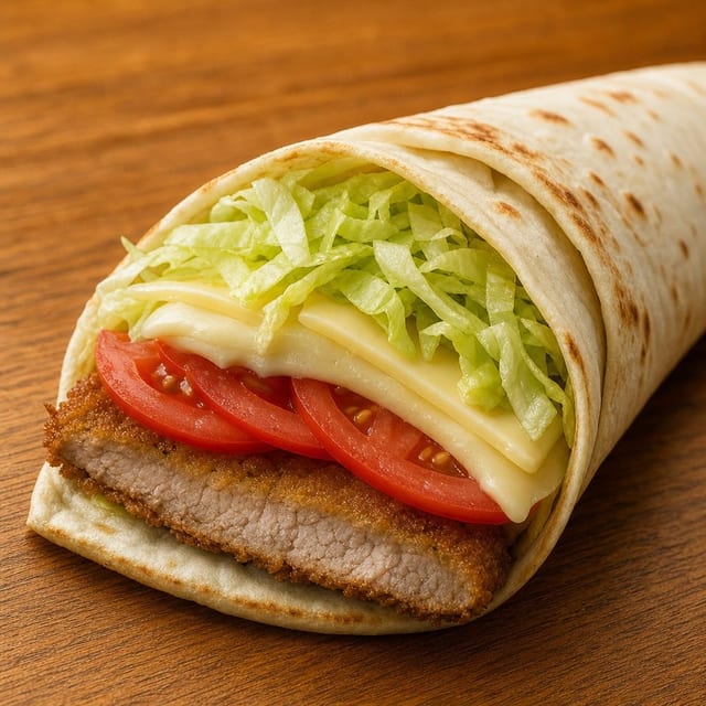 Veal Cutlet Wrap.