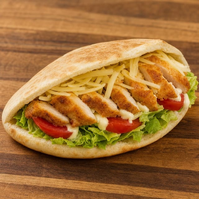 Chicken Cutlet Pita.