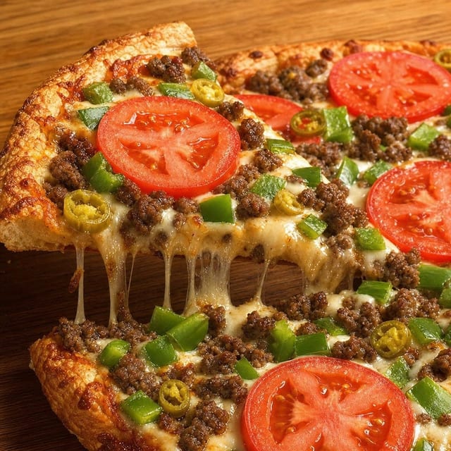 Mexican Pizza Slice.