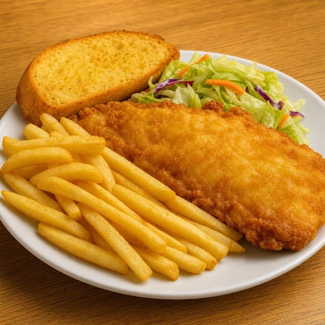 Fish & Chips Dinner.