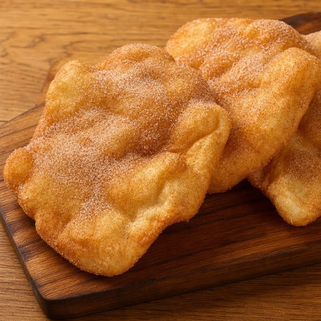 Fried Dough With Cinnamon & Sugar.