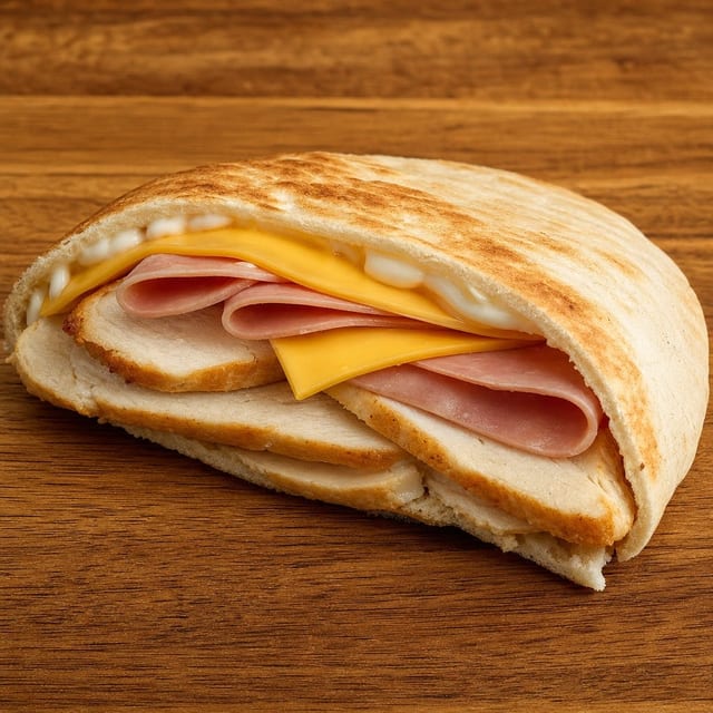 Chicken Cordon Bleu Pita.