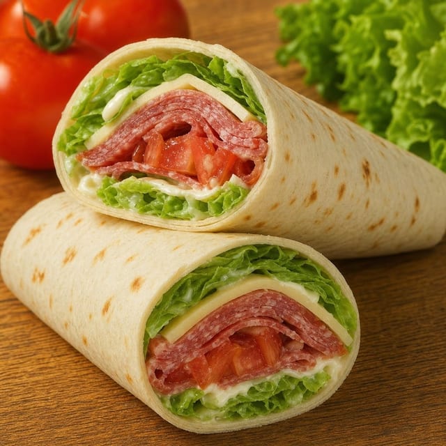 Cooked Salami Wrap.