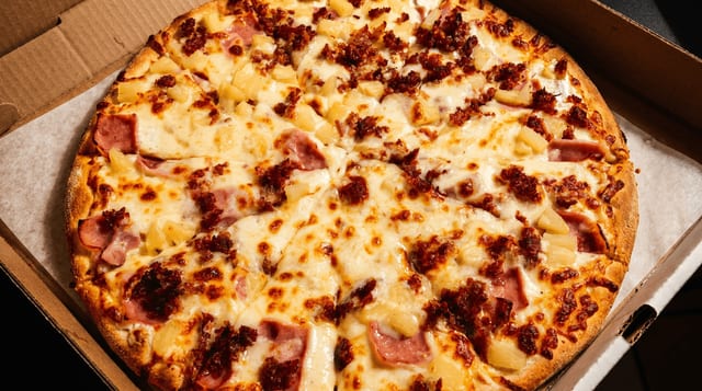Hawaiian Pizza Slice.