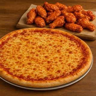 #10 One Large 1-Topping Pizza & 20 Buffalo Wings