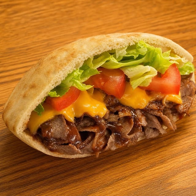 Redneck Beef Pita.
