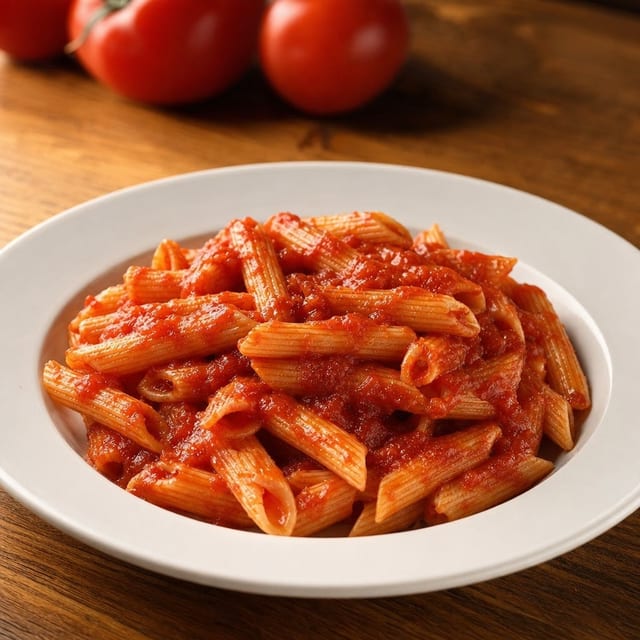 Pasta With Marinara Sauce.