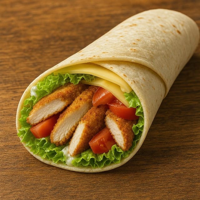 Chicken Cutlet Wrap.
