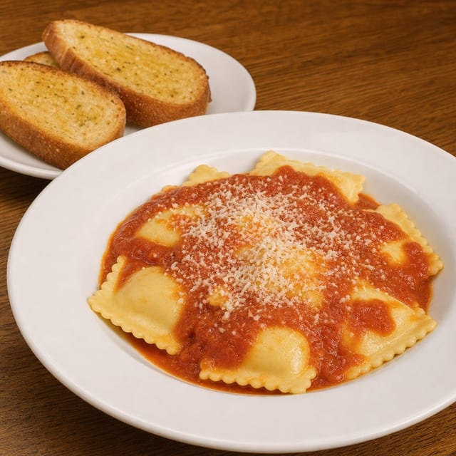 Buy One Ravioli & Get Second Free Lunch.