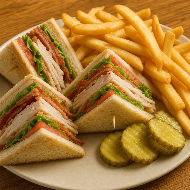 Turkey Club Sandwich.