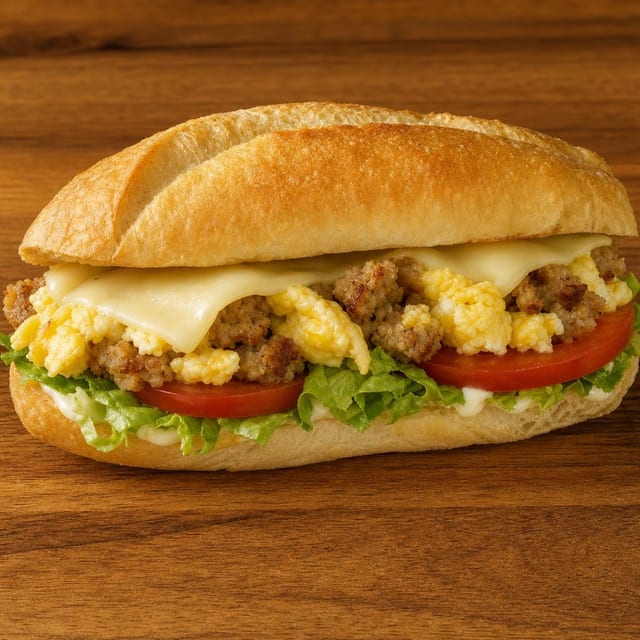 Sausage & Egg Grinder.
