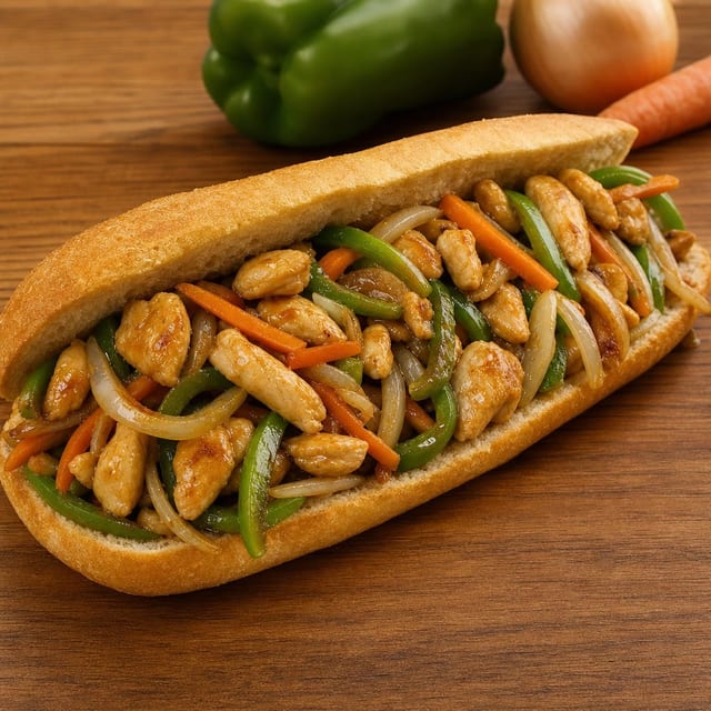Chicken Stir Fry Grinder.