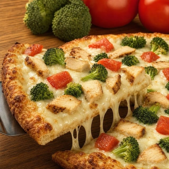 Pollo Chicken Pizza Slice.