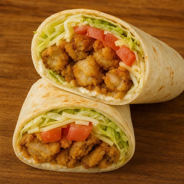 Fried Clams Wrap.