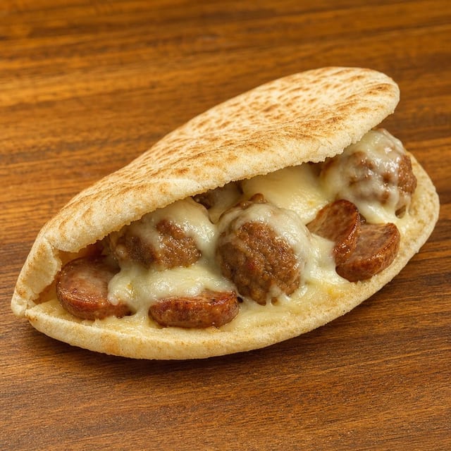 Meatball & Sausage Pita.