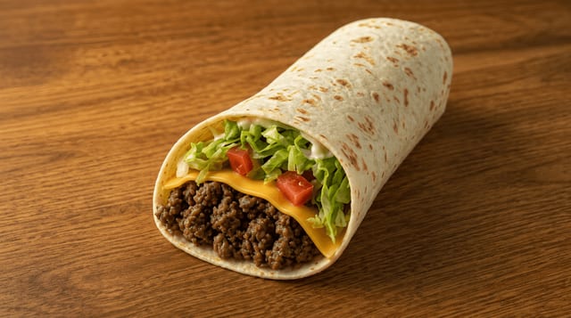 Hamburger Wrap.